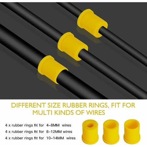 Vandtæt udendørs samledåse, 1 ind 2 ud samledåse, ledningsforbindelse til 10-14mm kabel med PA12-3P skrueterminal
