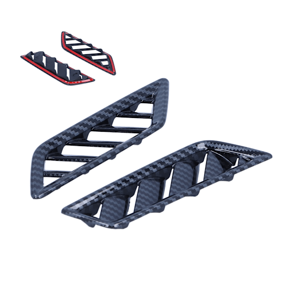 2 stk Dashbord Øvre Luftventil Trim Ramme Venstre Høyre Karbonfiber Stil Passer for MK8 2020‑2021