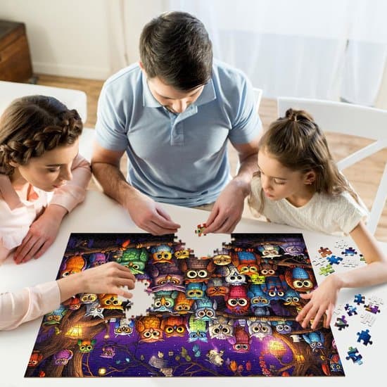 Owl Puzzle with 1,000 Pieces - 70 x 50 cm - 1 Puzzle