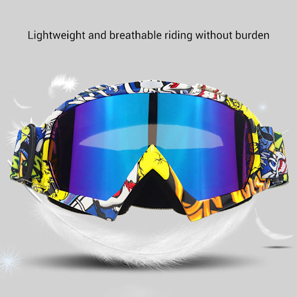 Motocross Briller Motorcykel Briller Vindtætte Beskyttelsesbriller til Motorcykel Dirt Bike ATV