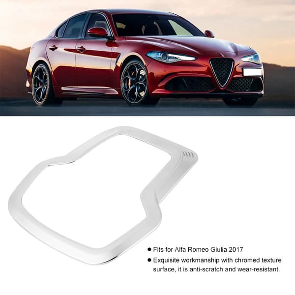 Forreste Loftlæsningslampe Ramme Matt Krom Trim Dæksel Passer til Alfa Romeo Giulia 2017