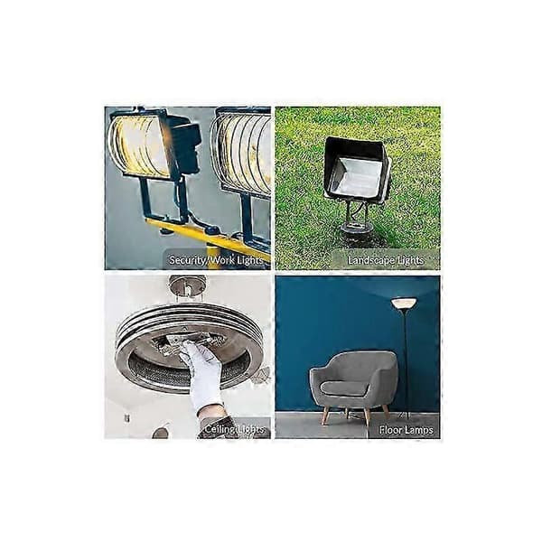 4-pakning R7s 120W 230V halogenpærer - varmhvit 2700K