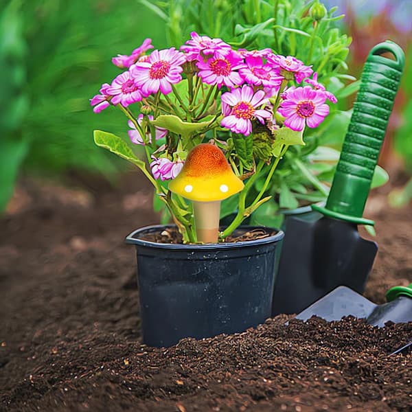 4-pack Terracotta Watering Spikes, Self-Watering Planters for Vacation - Continuous Moisture with Slow Watering - Perfect