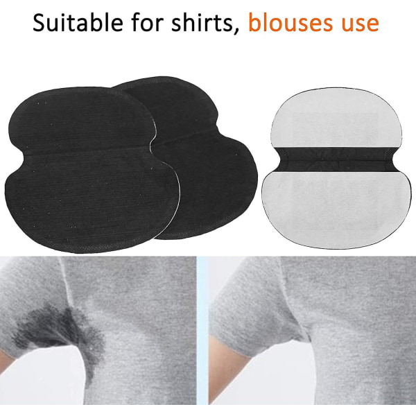 60 pakke svarte non-woven svetteputer under armene for kvinner og menn