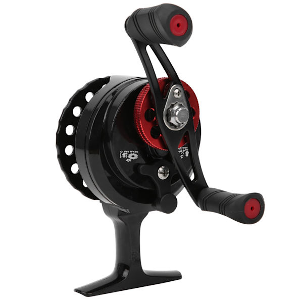 Bærbar Nylon Raft Pole Hjul Reel Forhjul Rock Fiskeline Hjul Tilbehør Sort venstre hånd
