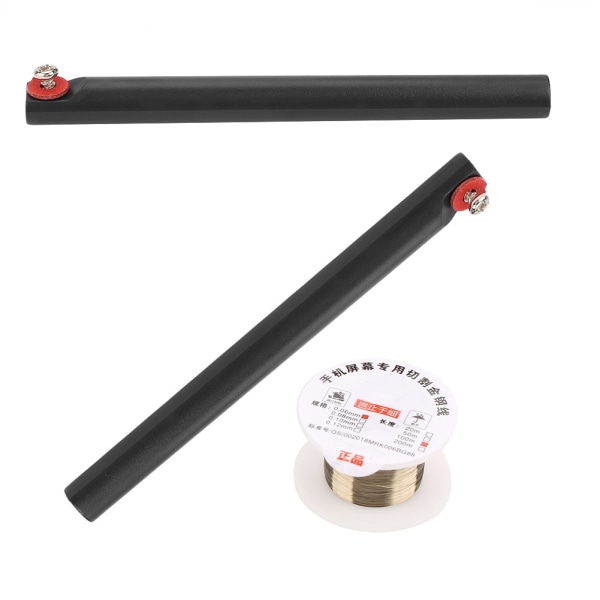 100M Molybden Tråd Skjærelinje med Håndtak for iPhone LCD Skjermseparator (0.06mm*100m)
