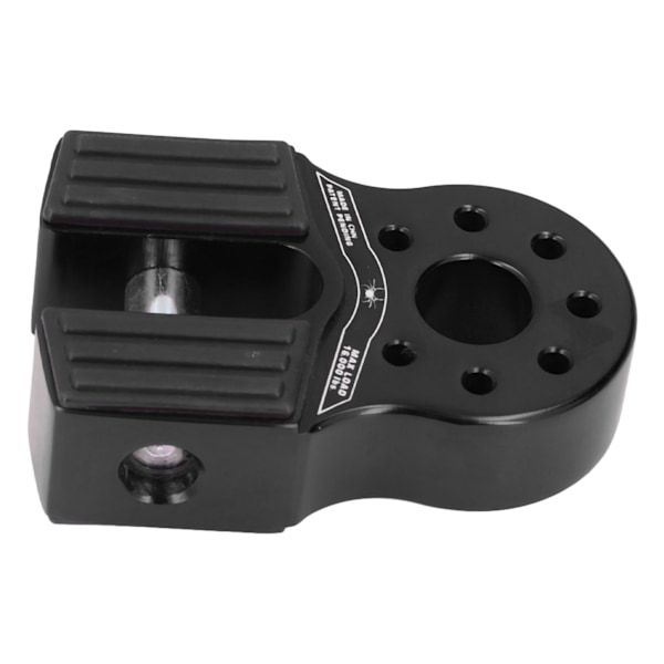 Platt Winch-Slingfäste 16000lb Lastkapacitet med Gummibeskydd i Aluminiumlegering Universal för UTV SUV Pickup Svart