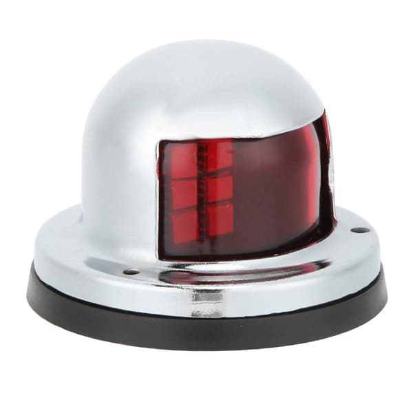 12V LED Navigasjonslys i Rustfritt Stål - Rød - Båt, Yacht, Seiling