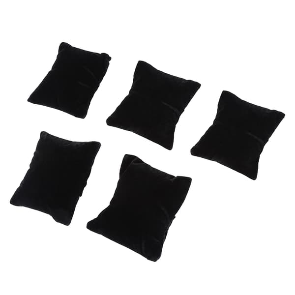 Smyckesdisplay i sammet, klocka, armband, förvaringsorganisatör (svart)
