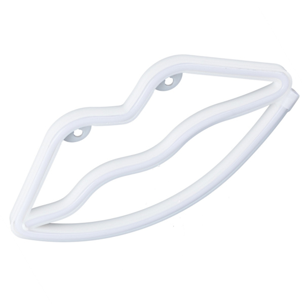 LED Neonljus Läpp Neon Skylt Nattlampa för Vardagsrum Sovrum Klubb Bar USB/Batteridriven Blå