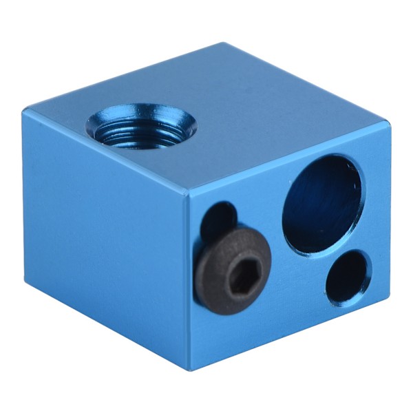 3D-skrivertilbehør Aluminium Varmeblokk Varmeelement Hot End for Makerbot (Blå)