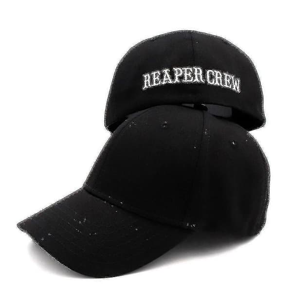 Soa Sorte Hatte Sons Of Anarchy For Reaper Crew Tilpasset Baseballkasket Kvinder Broderede Bogstaver Hip Hop Hat Til Mænd