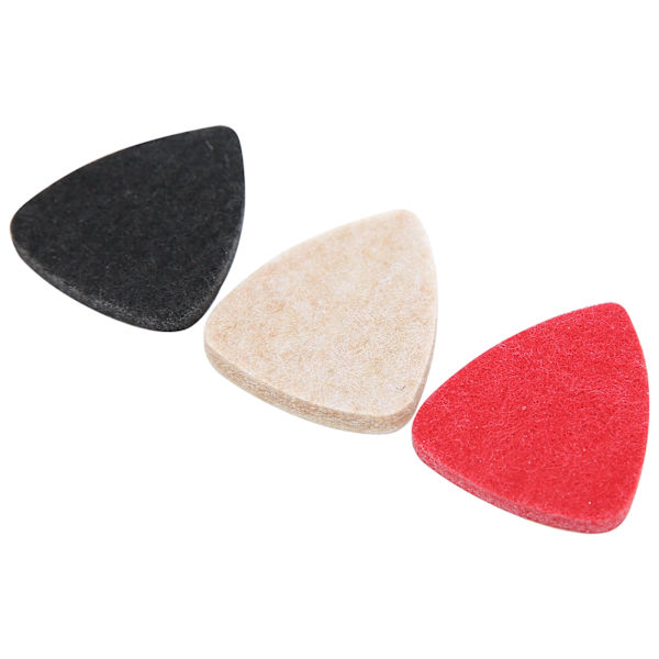 3st Ukulele Plektrum Filt Universal Gitarr Performance Delar Musikinstrument Tillbehör Blandad Färg