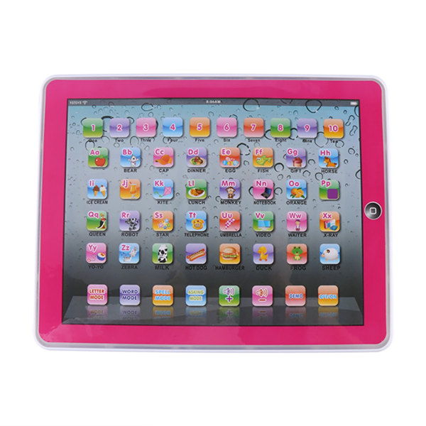 Baby Barn Toddler som lär sig engelska Machine Tablet Tidig pedagogisk studieleksak (rosa)