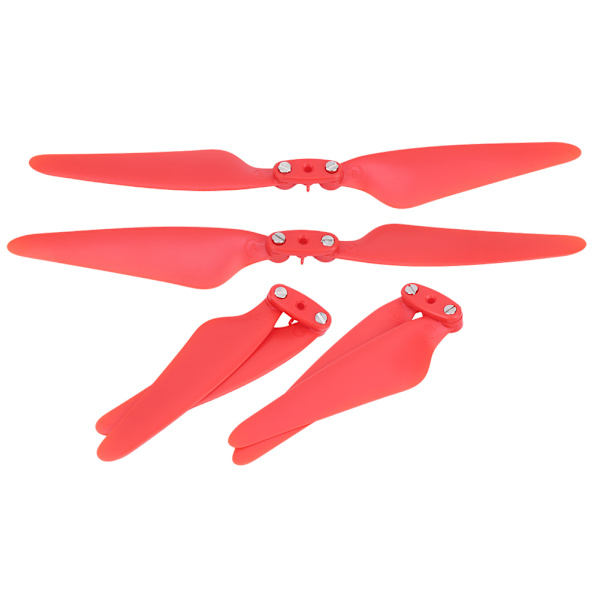 2 Par RC Drönarpropeller Ersättningstillbehör Passar Hubsan H117S Zino/ZinoiproRöd