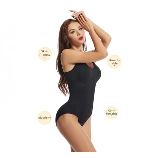 Women's Backless Built-in Bra Bodysuit Shaper M