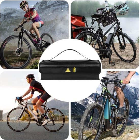 Fireproof E-bike Battery Pack - E-bike Battery Storage Box - Fireproof Battery Holder - 41 x 10 x 12 cm