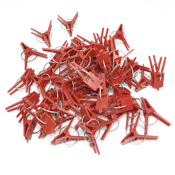 100 stk. Plantegraftklips Plast Grafting Clips Praktiske Haveplanteklips