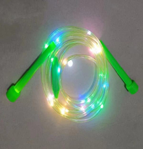 Luminous LED Jump Rope - Pink/Orange/Blue/Green - 4-pack