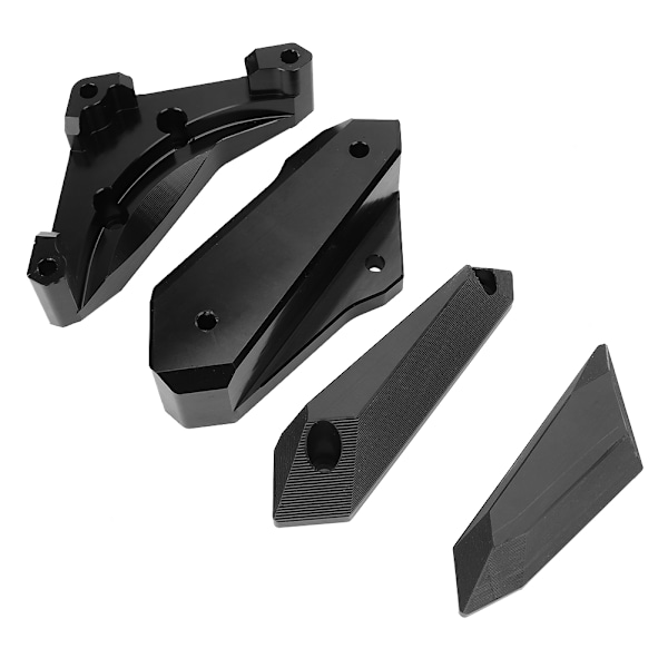 4 st Motorcykel Skyddsskydd Crash Pad Passar Yamaha YZF R3 14-17 (Svart)