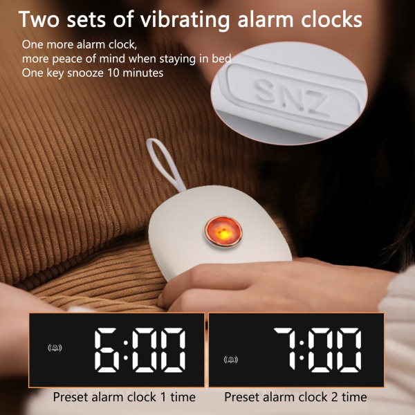 Alert Digital Alarm Clock Creative Portable Student Children LED Elektronisk LED digital klokke