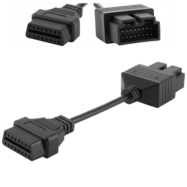 Auton diagnosointijohdon sovitin 20-nastainen uros - OBD2 16-nastainen naarasliitin, sopii KIA Sportagelle