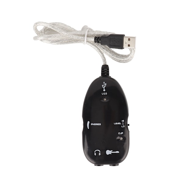 USB Gitarrlänk Kompatibel MP3 WAV AIFF Ljudkabel Inspelningskontakt för Bärbara Datorer