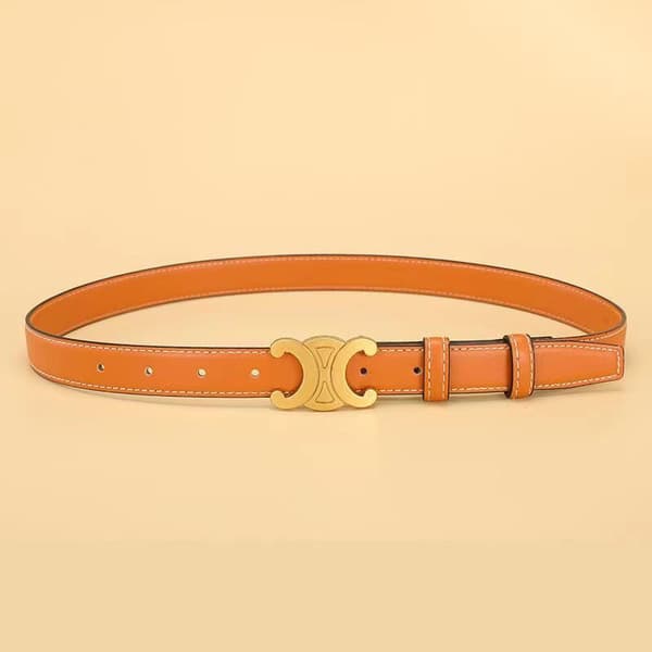 Damebælte - all-match jeansbælte - bælte orange