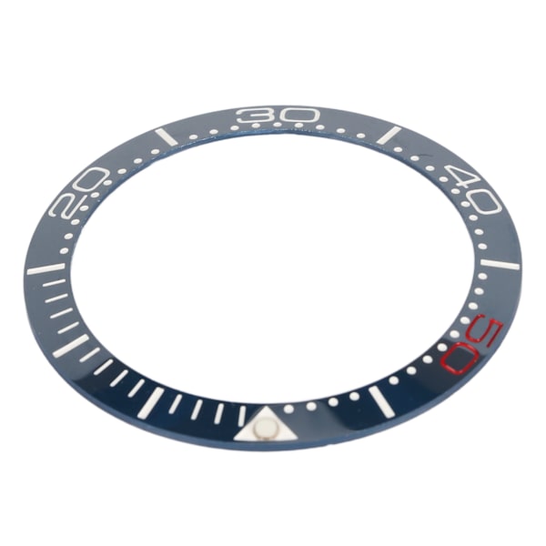 Keramisk Klockring Bezel 38mm Klockring Insats Ersättningsdelar Tillbehör för Urmakare Blå Bas Röd Siffra
