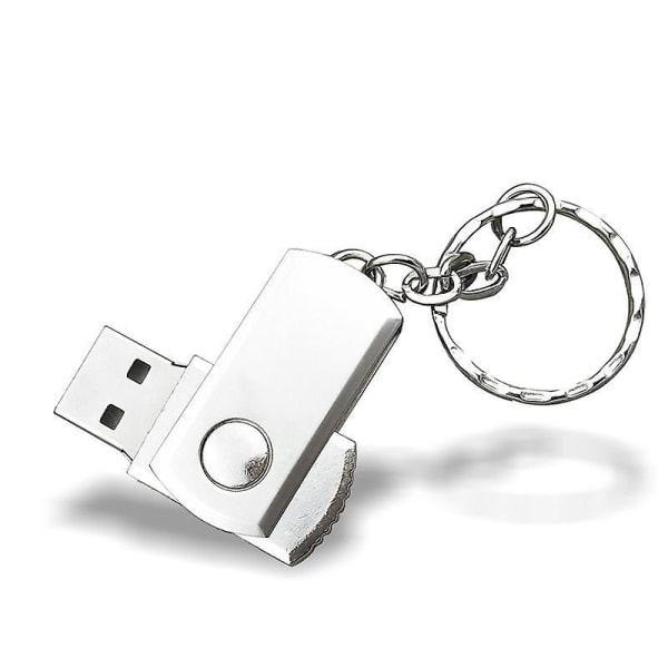 Slank og stilig 4 GB metall USB-stasjon - perfekt bilgave for høyhastighets backup