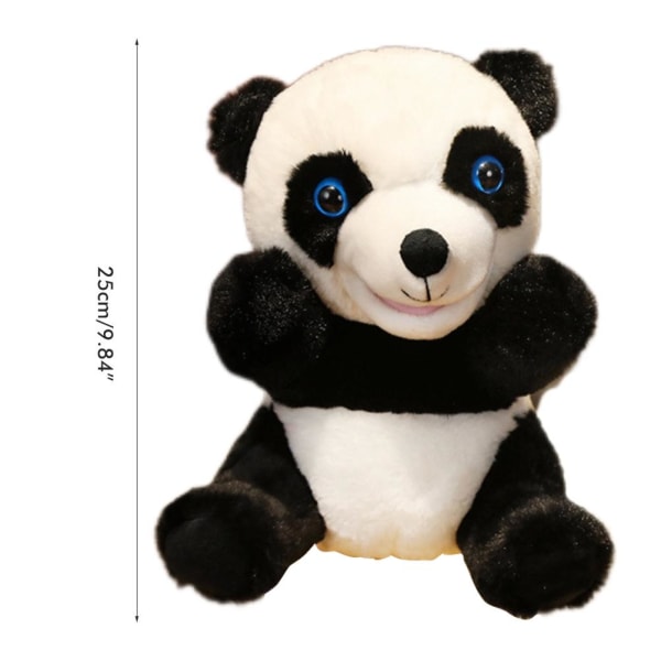 Pehmo käsinukke Aasi Karitsa Panda Kani Pehmeä täytetty eläin käsinukkelelu tarinankerrontaan Lahja lapsille Aikuinen