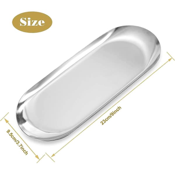 Sølv smykke bakke oval bakke