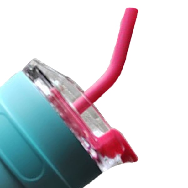 Bil Isolerad Mugg Rostfritt Stål 1250ML med Sugrör Isolerade Tumblers för Utomhusresor Blå