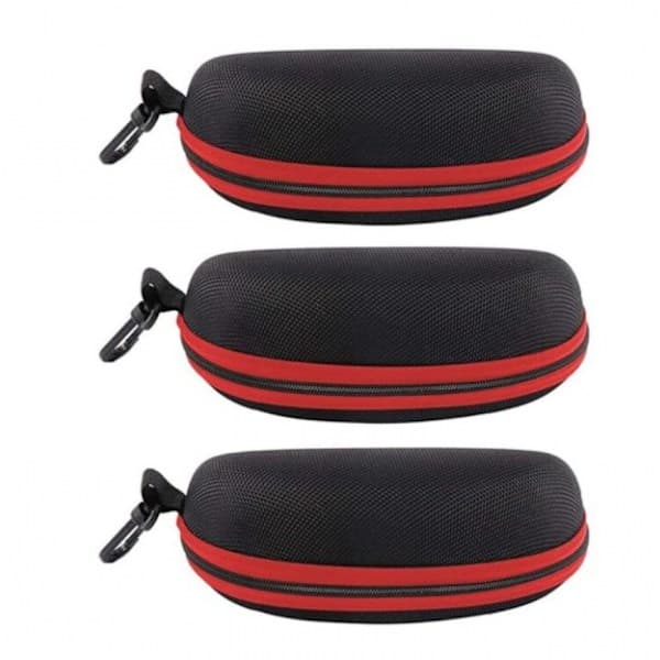 Hard Protective Zippered Glasses Case