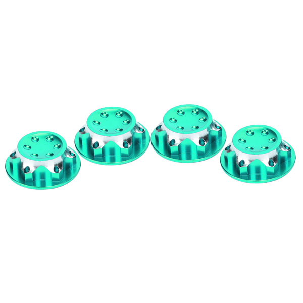4st 21mm/0.8in Dammtäta Fälgbultar Aluminiumlegering Tillbehör Passar AGAMA 1/8 RC Bil Grön
