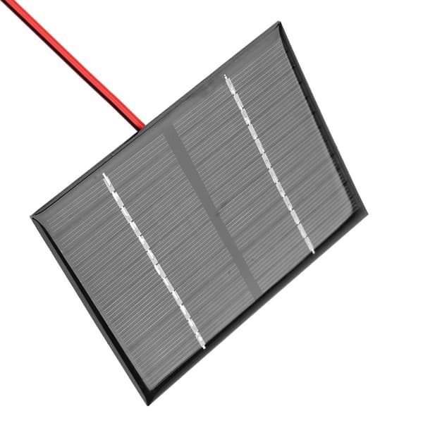 1.5W 12V Klass A Polykristallin Kisel Solpanel Krokodilklämma DIY Kit
