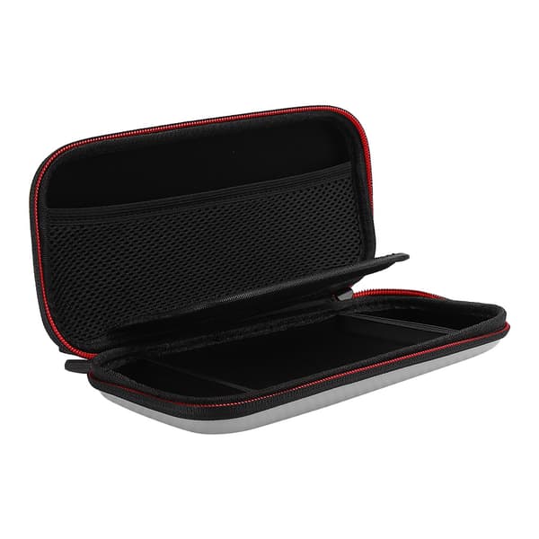 Bärbar Grassmat Grain Game Machine Förvaringsväska Skyddsfodral Tillbehör för Nintendo Switch Litegrå