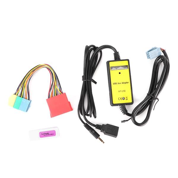 8-polig CD-växlare Adapter 20Hz‑20KHz MP3 USB Audio Bil AUX Interface Passar för Seat