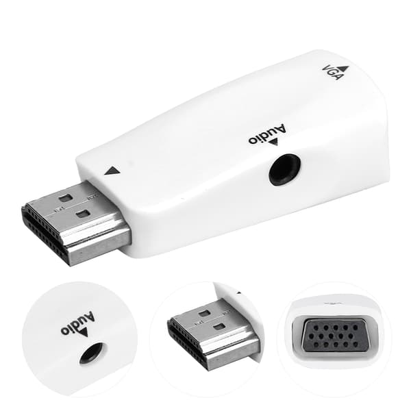 HD Multimedia Interface Hann til VGA Hunn Konverter Adapter for PC Laptop Projektor
