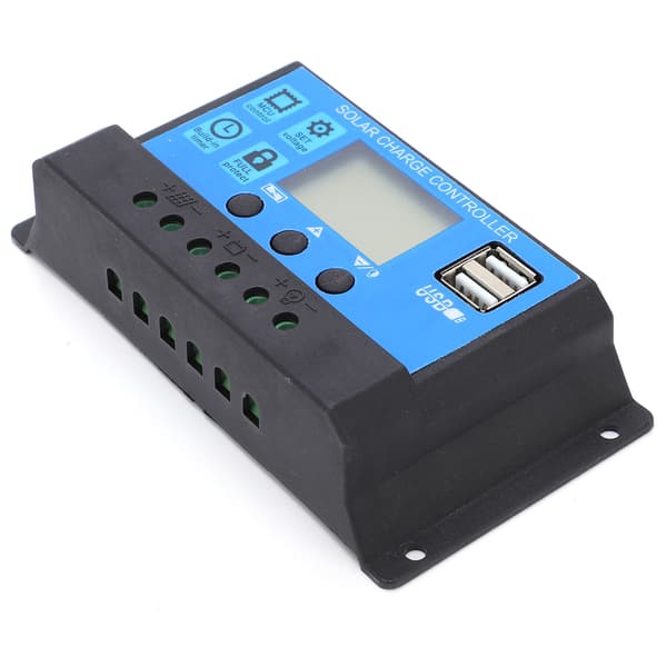 Automatisk Solcellelader MPPT PMW Høy Effekt 5V 3A USB Utgang LCD HD Skjerm