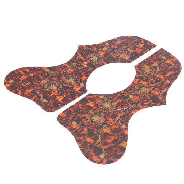 2 stk. Gitarbeskyttere Anti-ripe Plekterbrett Strenginstrument Plastbeskyttelsesplate (Brun)