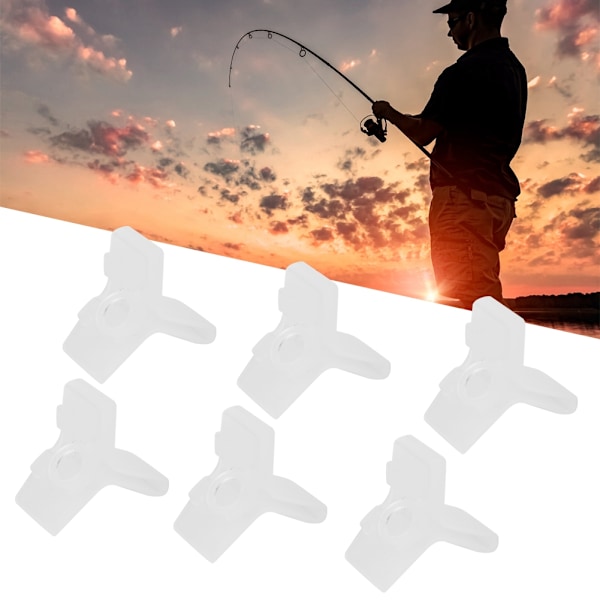 50 stk. Hvide Fiskeri Treble Hooks Sikkerhedsbeskyttende Dæksler Bonnets Polyethylen Guards Stor Størrelse