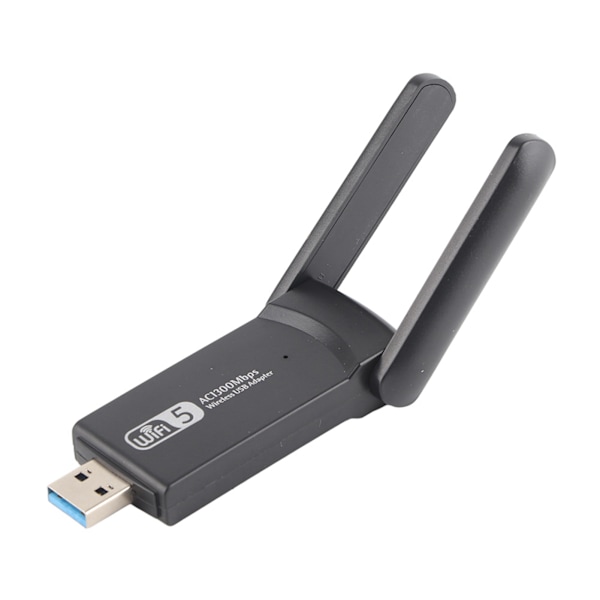 Dual Antenna USB 3.0 WiFi Langaton Verkkokortti 1300Mbps Levykkeellä