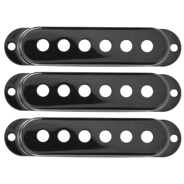 3 kpl Single Pickup Cover Messinki 48mm/50mm/52mm Soitintarvikkeet ST SQ Electric Guitar noire