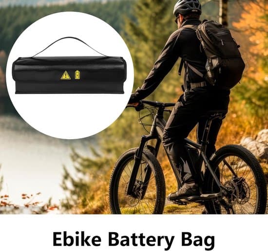 Fireproof E-bike Battery Pack - E-bike Battery Storage Box - Fireproof Battery Holder - 41 x 10 x 12 cm