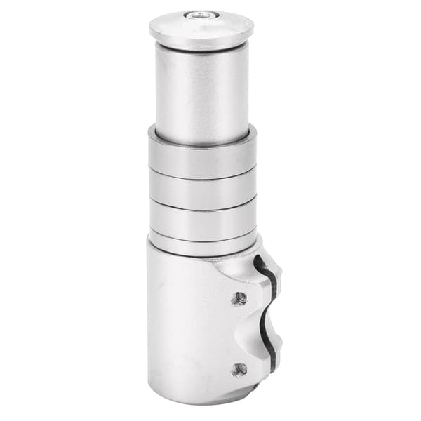 Bicycle Fork Steerer Tube Extender Aluminum Alloy Bike Stem Riser Handlebar Adapter Silver 0.6