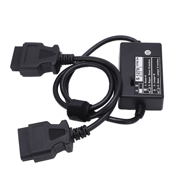 OBD2 Han- till Hon-diagnostisk Adapterkabel S.1279 S1279 Modulbyte för Peugeot Bipper