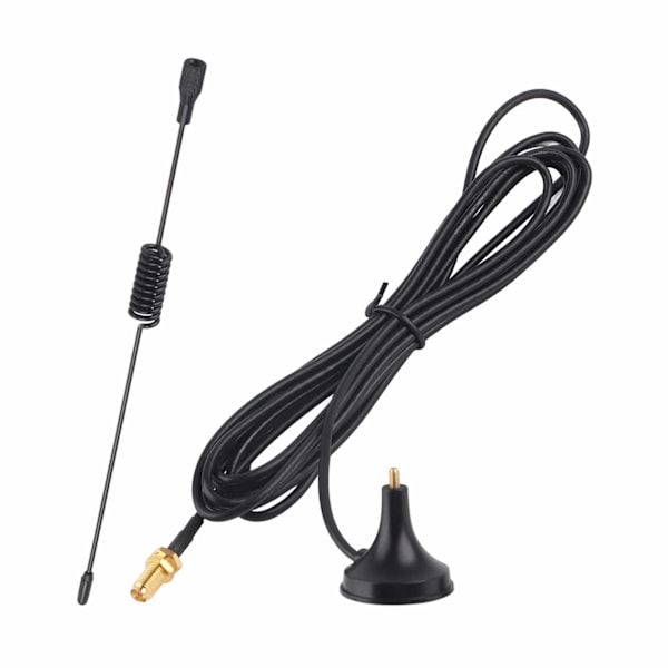 433MHz Høj Gain Køretøj Mobil Radio Antenne SMA Hun Hoved med Magnetisk Base Kabel