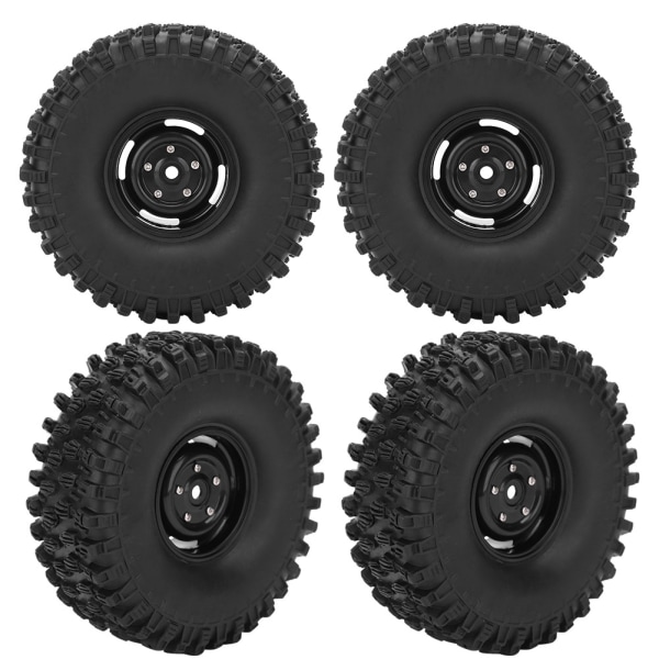 4st 1.9 Tum Hjul Fälg Gummidäck RC Tillbehör Passar Axial 1/10 RC Crawler 120mm