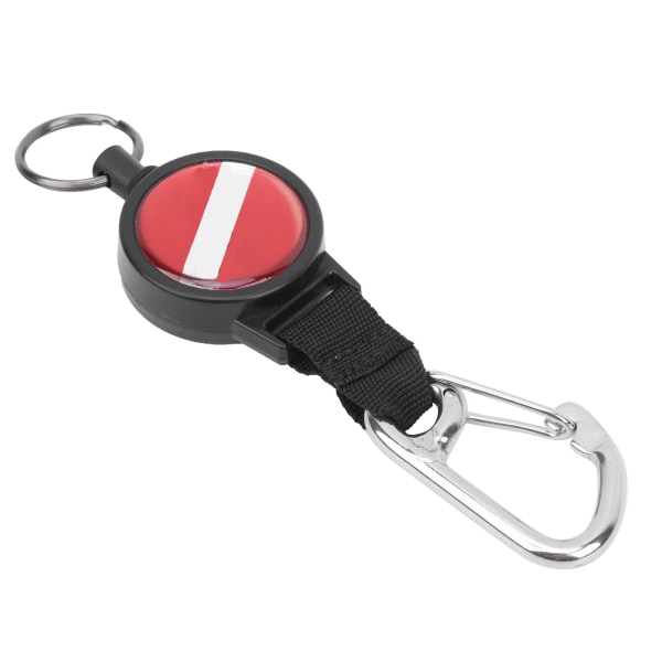 Dykke Wire Strekkfjær Tau Lanyard Anti‑tap Nøkkelring BCD Tilbehør i Rustfritt Stål